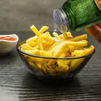 Depression Style Glass Salt and Pepper Shakers (Green)