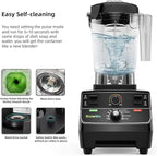 Biolomix Professional Smoothie Blender, Countertop Blender,Commercial Blender 2200W High Power with 68oz Pitcher, Smart Presets,blenders for kitchen for Ice, Soup,Frozen Dessert(with Extra Parts)