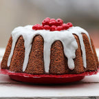 Classic Bakeware 9.5 Inch Non-stick Fluted Cake Pan,Heavy Duty Carbon Steel Tube Baking Mold Gold