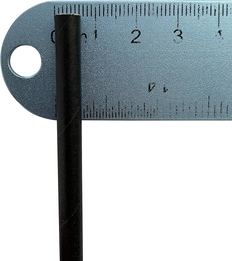 2,000 Count | Kingseal FSC Certified Paper Cocktail Straws, Stirrers, Unwrapped, 5.75 Inch Length x 6mm Diameter, BLACK, "Jumbo" Size, Biodegradable, Earth Friendly, Bulk Pack - 4 Boxes x 500