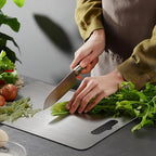 Standerd Size Titanium Cutting Boards for Kitchen - Cutting Edge Hygiene & Durability, 1 Pack Double-Sided, Food Grade for Meat, Fruits & Vegetables – Dishwasher Safe, Easy to Clean (15.4 x 11 in)