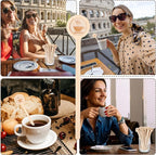 200 Pcs Coffee Stir Stirrers, 5.9 Inch Natural Wooden Coffee Mixer Stick With Round Ends Swizzle Drink Sticks Disposable Stir Sticks for Coffee Cocktails Milk Tea Honey Hot Chocolate