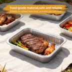 Aluminum Foil Pans, Extra Heavy Duty Disposable Aluminum Baking Pans, 14.57"×10.63" Steam Table Pans for Cooking, Heating, Storing, Prepping Roasting and Chafing (15 Pack Silver)