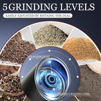 Gravity Electric Salt and Pepper Grinder, Automatic Pepper Mill, USB Rechargeable, Adjustable Coarseness, One-handed Operation, Ceramic Burr, Refillable, Auto Grinders with LED Light