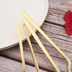 JASHII Silverware Set Satin Finish 24-Piece Stainless Steel Flatware Set Kitchen Utensil Set Service for 6 Tableware Cutlery Set Dishwasher Safe (Matte Champagne Gold)