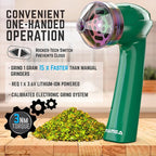 Mamba Original 1g Green USB Electric Herb Grinder. Small Portable Metal Herbal Machine & Spice Mill for the Kitchen