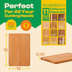 Riveira Cherry Wood Cutting Board – Gourmet Black Cherry Grandeur: 15 x 10 Wooden Cutting Board – Wooden Cutting Boards For Kitchen Decorative – Innovative Juice Grooves Cherry Wooden Chopping Board