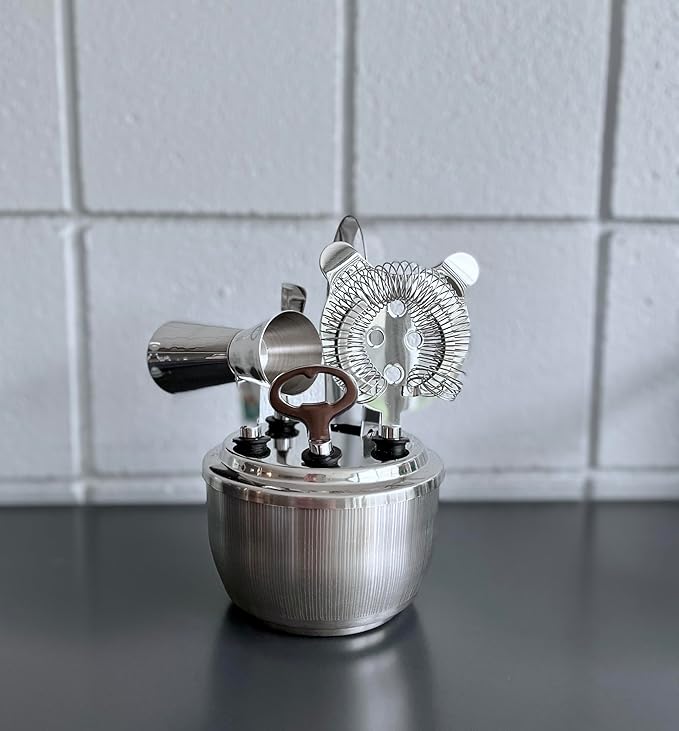 Silver Stainless Steel Cocktail Shaker and Bar Equipment | Silver Bar Tools