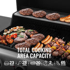 Royal Gourmet GH3001H 3-Burner Propane Gas Grill with Warming Rack, Outdoor BBQ Grill with 30,000 BTUs Output & 496 Sq. In. Grilling Area for Patio, Backyard and Balcony, Black