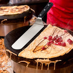 Anmarko Grill Spatula Set - Long Metal Spatula Spatula - Griddle Scraper and Pancake Flipper or Pizza Spatula - Offset Spatula - Stainless Steel Utensil Great for BBQ Grill Flat Top