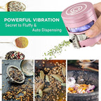 MANUAL Grinder AUTOMATIC Dispenser Large 2.5" Aluminum Alloy, for HOME & KITCHEN ONLY (Rose)…
