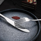 VANDBAO Silver Flatware Cutlery Silverware Set 20 Pieces, Stainless Steel Colorful Utensils, Tableware Set Service for 4, Include Knife/Fork/Spoon, Reusable, Mirror Polished, Dishwasher Safe