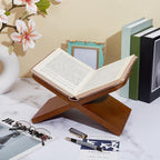 Open Book Display Stand, Wood Book Stands for Display, Cookbook Stand, Recipe Books Holder, Textbook Stands, Reading Accessories Art Document Books, Bible, Magazines, Home and Office