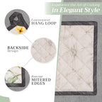 Maison d' Hermine Pot Holders Set 100% Cotton Heat Resistant Potholders 8" x 8" Hot Pads with Loop BBQ, Cooking, Baking, Grilling, Kitchen, Handling Hot Pans Spring/Summer (Pack of 2, Candice)