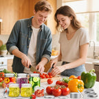 Aliggbent Canning Lids 200 PCS Mason Canning Jar Lids 70MM Regular Mouth Reusable Leak Proof Split Type Lids Food Grade and Anti-Rust Silver Jar Secure Caps and Bands with Silicone Seals Ring