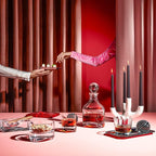 NUDE Whiskey Glasses Set of 2 – Arch 10.25 oz Lead-Free Crystal Rocks Glasses for Whisky, Scotch & Bourbon – Curved Base, Handmade, Modern Bar Tumblers Luxury Gift Set