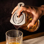 Cork & Mill Cocktail Mixing Glass - Large 24 oz Crystal Cocktail Mixer for Old Fashioneds, Manhattans and Other Stirred Whiskey Drinks - Essential Bar Accessories for Bartenders and Home Mixologists