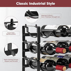 Stackable Wine Rack Countertop, Sturdy Bottle Holder Freestanding for Cabinet, 3 Tier Small Tabletop Wine Holder Stand, Wire Bottle Rack Metal Storage Organizers