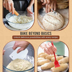 Sourdough Starter Kit with Scale - Sourdough Bread Baking Supplies with Banneton Bread Proofing Basket Set, Bowl Scraper, Silicone Spatula, Baking Mat | Sour Dough Kit & Bread Making Tools by Richni