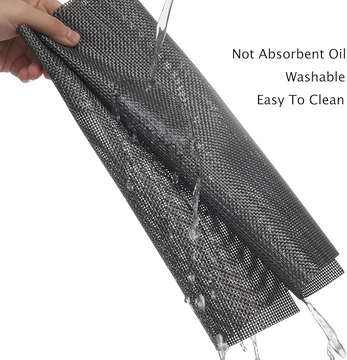 Myir JUN Placemats Set of 8, Vinyl Woven Placemats Place Mats Indoor Set of 8 Washable Table Mats Non-Slip Place mats for Dining Table (Dark Brown, Set of 8)