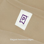 Gee Di Moda Rectangle Tablecloth - 90 x 132 Inch Beige Table Cloth for 6 Foot Table with Floor-Length Drop - Heavy Duty Washable Fabric - 6 Ft Buffet Table, Holiday Party, Wedding & Baby Shower