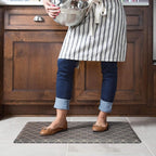 NewLife by GelPro Anti-Fatigue Designer Comfort Kitchen Floor Mat, 20x32”, Trellis Walnut Stain Resistant Surface with 3/4” Thick Ergo-foam Core for Health and Wellness