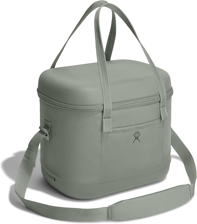 Hydro Flask Cooler Bag for Beach, Beverages and Travel - Insulated Soft Lunch Bag - 20 L Capacity in Agave Green