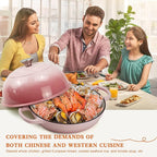 DVK Dutch Oven Pot with Lid for Sourdough Bread Baking Enameled 6 Qt Cast Iron Dutch Oven for Resistant Stovetop and Oven Safe