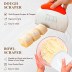 Complete Sourdough Starter Kit, Banneton Bread Proofing Basket with Glass Sourdough Starter Jar, Sourdough Bread Baking Supplies, 9'' Round Bread Proofing Basket, Sourdough Starter for Bread Making Baking Fermentation