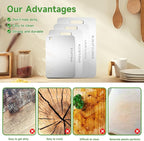 Katuchef Titanium Cutting Board - New Upgrade 100% Pure Titanium Cutting Boards for Kitchen Double Sided Non Toxic Cutting Board,Hygiene Durable Dishwasher Safe Chopping Board(1PC-M:13.38IN*9.05IN)