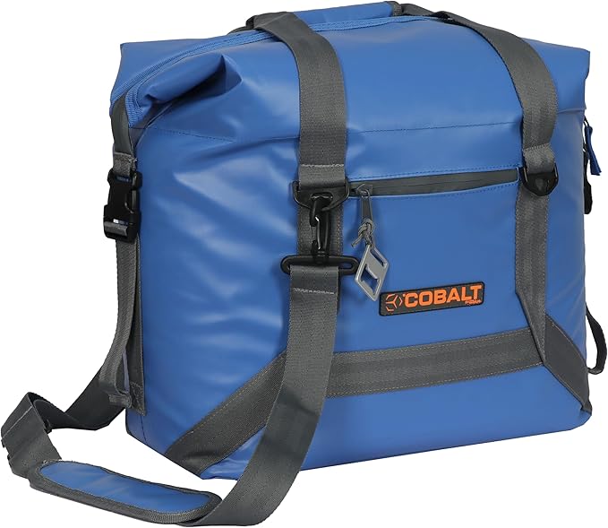 Heavy Duty Soft-Sided Cooler Tote/Backpack, Upgraded Blue Design, Heavy-Duty PVC Tarpaulin, Waterproof PEVA Liner, Ideal for Outdoor Adventures by Blue Coolers