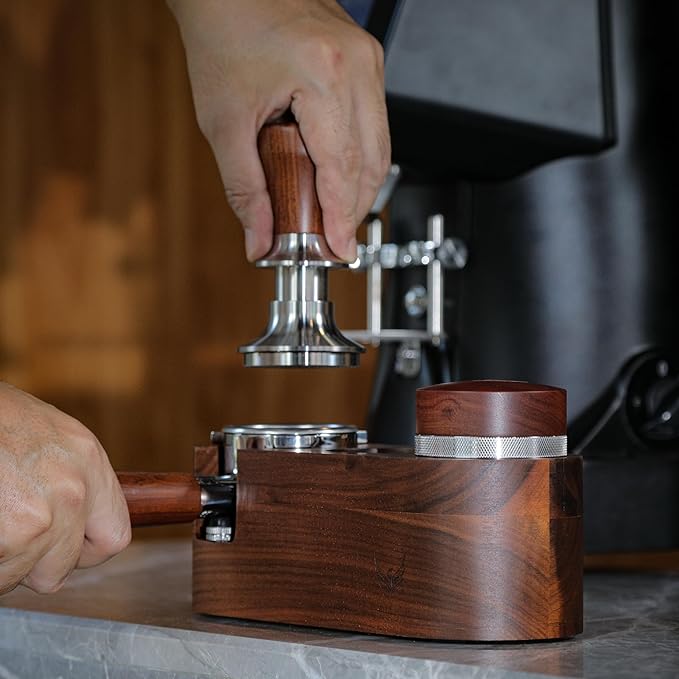 54mm Coffee Tamper Set for Breville Espresso Machines – Includes Tamping Stand, Spring Loaded Tamper, Coffee Distributor, Naked Portafilter, and Puck Screen
