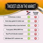 Supa Ant Wide Mouth Canning Lids (100pcs) Decorative Tin Canning Lids Wide Mouth (Marble & Gold) Buckle Proof and Rust Proof - Perfect Fit Can Lid for Mason Jars Canning Supplies