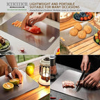 Titanium Cutting Board 2025 New Upgrade 100% Pure Titanium Cutting Boards for Kitchen - Double-Sided Food-Grade Chopping Board Non-Stick Durable and easy to clean (18 x 12 in)