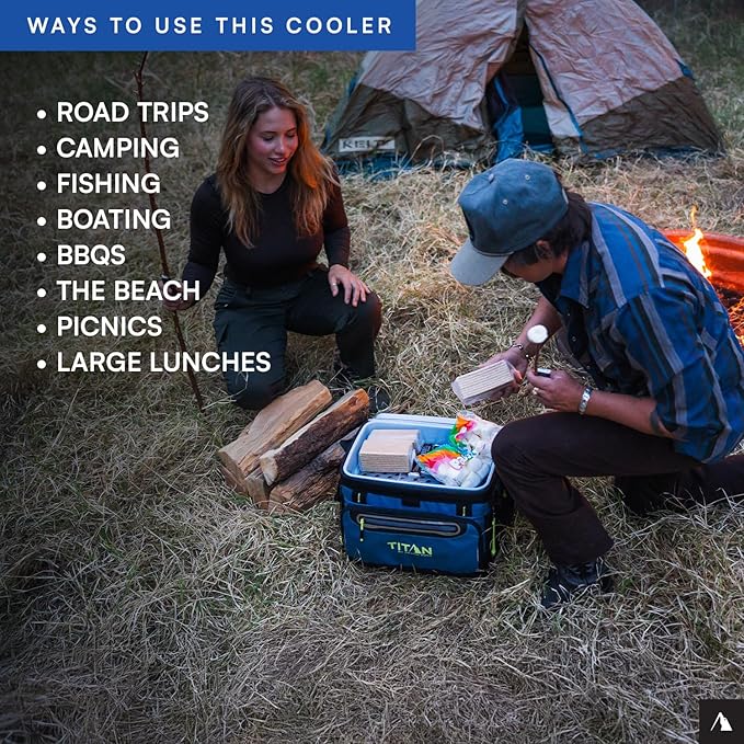 Titan by Arctic Zone 30 Can Zipperless Soft Cooler with HardBody Liner