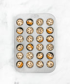 USA Pan Bakeware Mini Cupcake and Muffin Pan, Nonstick Quick Release Coating, 24-Well, Aluminized Steel