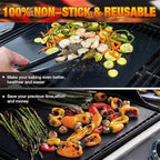 Oven Liners for Bottom of Oven/Electric Oven/Gas Oven/Toaster Oven/Air Fryer,Nonstick Heavy Duty Resuable Grill Mat PFOA Free Oven Mat Oven Protector Liner Baking Cooking Supplies,4 Pack,16x20 IN