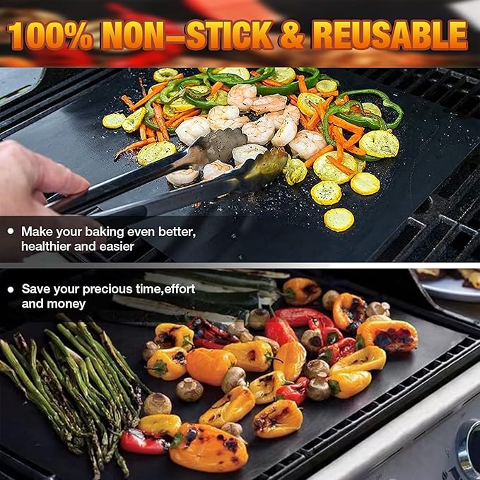 Oven Liners for Bottom of Oven/Electric Oven/Gas Oven/Toaster Oven,Nonstick Oven Mat for Bottom of Oven Heavy Duty Resuable Oven Protector BPA&PFOA Free Baking Cooking Supplies,3 Pack,16x20 IN