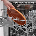 Hakan Bergama Handmade Oval Clay Pan Set of 2 | Terracotta Pans Glazed Inside | Casserole Dishes for Oven Baking | Traditional Earthenware Clay in Box, Large, 4.8 x 10.25 x 1.5-inch 13.5 Oz (400 cc)