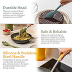 SMIRLY Kitchen Utensils Set, 26PCS Silicone Cooking Utensils Set, Spatula Set with Holder, Stainless Steel Kitchen Gadgets for Home and Kitchen