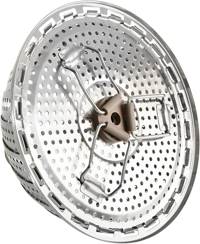 Oster Sangerfield Stainless Steel Expandable Steamer Insert 7 to 10.5 Inches – Adjustable Kitchen Cookware Accessory for Steaming