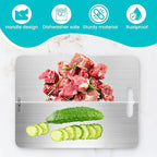 Titanium Cutting Board, Cutting Boards For Kitchen, 1 Pack Double-Sided Food-Grade Titanium Cutting Board For Cutting Meats, Fruits And Vegetables, Perfect Kitchen Gift for Home Cooks (11.81' x 7.87')