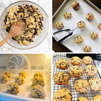 Cookie Scoop Set, Cookie Scoops for Baking Set of 3, Cookie Dough Scoop, 1 Tablespoon/ 2 Tablespoon/ 3 Tablespoon, Red/Black/Mint Handle, For Cookie Cupcake Muffin Ice Cream Truffles