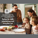 Silverware Set for 16 | 18/10 Stainless Steel Flatware Set | Mirror Finish, Heavy-Duty, Dishwasher Safe, Elegant & Durable, Built to Last (80-Piece, Marettimo)