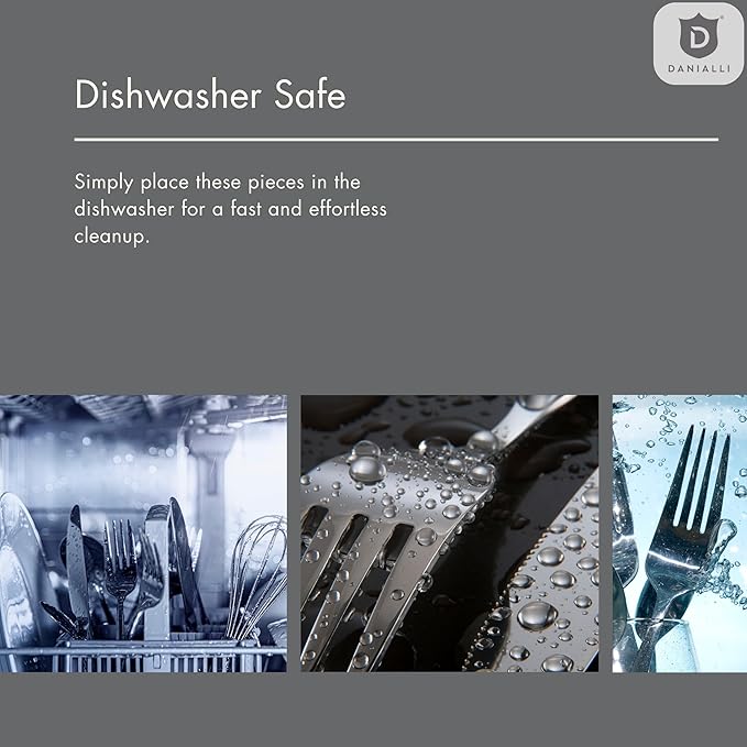 Modern Sleek Silverware Set - 18/10 Stainless Steel Flatware Set for Elegant Dining - Dishwasher Safe Cutlery Set (20-Piece)