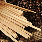 Sugormek1000PCS 5.5 IN Wooden Coffee Stirrers, A+Level Smooth Rounded Edges Disposable Coffee Stir Stick, Wooden Stir Stick for Coffee Cocktail Coffee Bar Accessories DIY Craft Design
