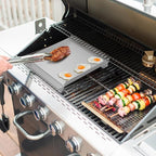 Stanbroil Stainless Steel Flat Top Griddle for Gas Grill Side Burner, Universal Stove Top Griddle for Most Gas Grill Side Burner, 11 in. x 13 in.