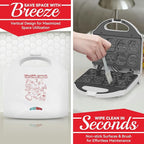 Character Waffle Maker for Halloween, 8 Different Spooky Designs, Electric Waffler Iron Featuring a Pumpkin Wolf Face Mummy Ghost Witch Vampire & More, Halloween Kitchen Decor, White