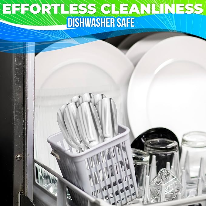 20 Pcs Small Scoops for Canisters – Mini Scoops for Candy, 5.8" Length Stainless Steel Small Food Scoopers for Kitchen, Multipurpose for Cocoa, Coffee, Ice Cream, Parties & Home Use, Easy to Clean