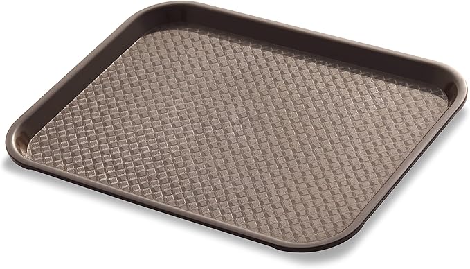 New Star Foodservice Fast Food Tray, Set of 12 (Brown, 10 by 14 Inch)